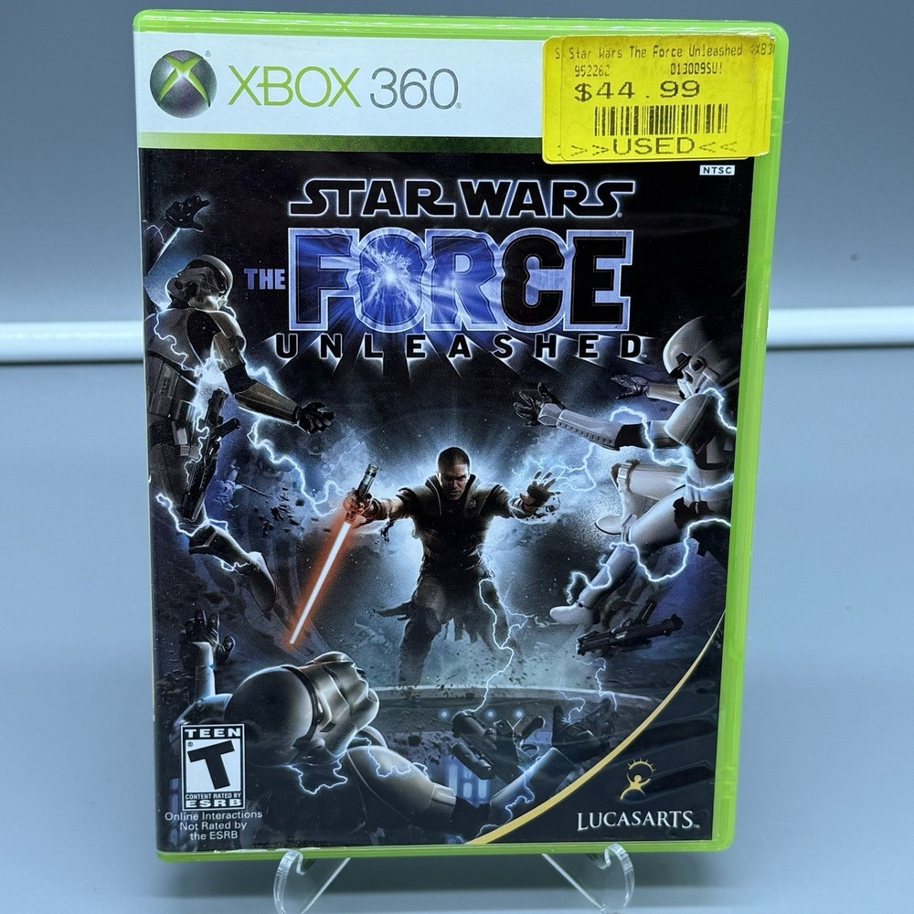 Star Wars The Force Unleashed Xbox 360 Action Adventure Manual LucasArts CIB